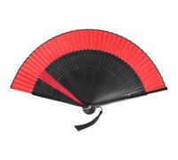 HAPINARY Abanico Español Plegable de Bambú y Tela Vintage Estructura Resistente y Diseño Elegante para Danza y Uso Decorativo Color Aleatorio