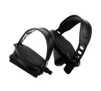 HAPINARY Accesorios para Bicicleta Estática Pedales Fijos y Correas Ajustables, Equipo Antideslizante para Ejercicio Doméstico y Personas Mayores, Pedales Cómodos y Resistentes