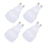 HAPINARY Adaptador de Portalámparas G9 a E14 de Cerámica Convertidor de Bombilla LED 4 Piezas 100-230v Compacto y Compatible para Lámparas de Mesa y Techo Accesorios Eléctricos