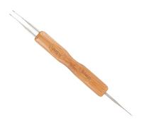 HAPINARY Agujas De Crochet Para Rastas y Trenzas De Cabello 2 Piezas Tamaño 0.5 Combinado Ergonómico Para Tejer Cabello Uso Profesional y Personal