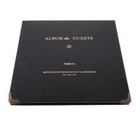 HAPINARY Álbum de Billetes y Tarjetas de Viaje Hojas Sueltas, Organizador Portátil para Entradas de Cine y Conciertos, Libro de Colección y Almacenamiento Seguro