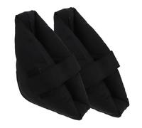 HAPINARY Almohadillas Protectoras Para Talón 2 Unidades, Cojín Elástico Antiescaras Negro, Material Celuloalgodón Transpirable, Alivia Presión, Cuidado Del Pie Para Uso Doméstico