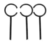 HAPINARY Anillos de Soporte Resistencia Oxidación y Alta Durabilidad 3 de Retorta de Hierro Negro para Laboratorio para Experimentos Químicos