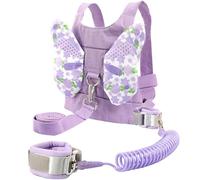 HAPINARY Arnés de Seguridad para Bebés y Correa Antipérdida Morada Pulsera de Muñeca 360° Giratoria, Correas de Mochila Ajustables Niña, Set para Paseo Seguro en Lugares Concurridos