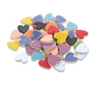 HAPINARY Azulejos de Cerámica 1000 Piezas Color Aleatorio en Forma de Corazón Versátiles para Manualidades DIY para Proyectos Creativos y Decoración del Hogar