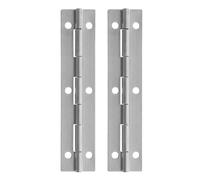 HAPINARY Bisagras de Piano Largas de Acero Inoxidable para Armarios de Cocina Soporte Estable y Movimiento Suave de Pivote en Acabado Plata