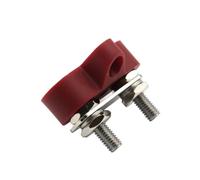 HAPINARY Bloque Distribución Energía Doble Terminal Rojo Base Nylon Resistente para Coche Barco Rv