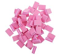 HAPINARY Bloques Pulidores de Uñas 50 Piezas Mini Tamaño Compacto Esponja Pulidora Rosa para Manicura Profesional y Natural Uso Doméstico Herramientas para Forma a Uñas