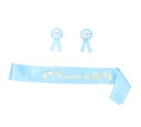 HAPINARY Blue 1 Juego Insignia de correa de hombro de maternidad gender reveal revelación de género papá para ser pin de insignia decoración de la insignia de baby shower foto bebé