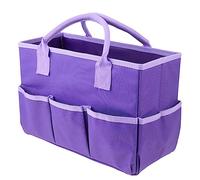 HAPINARY Bolsa De Almacenamiento Multifuncional Morada para Cosméticos y Útiles Diarios Organizador Ligero y Duradero con Compartimentos para Jardín Maquillaje y Objetos Varios