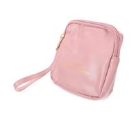 HAPINARY Bolsa Menstrual Pequeña Portátil Rosa Resistente Al Agua De Pu Correa De Muñeca Para Almacenamiento De Compresas y Tampones Uso Viaje Salud Femenina
