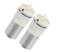 HAPINARY Bomba de Aire Eléctrica Micro para Acuario 2 Piezas Bomba de Vacío Compacta Silenciosa para Pecera Mini Compresor de Aire Portátil de Plástico Resistente