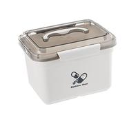 HAPINARY Botiquín De Primeros Auxilios Doble Capa Tapa, Caja Portátil De Almacenamiento De Medicamentos, Resistente y Multifunción Para Hogar, Oficina y Viaje