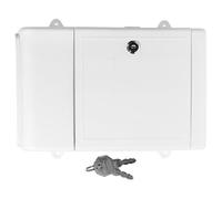 HAPINARY Buzón de Sugerencias para Pared con Cerradura, Contenedor de Correo Postal Resistente la Lluvia, Caja para Cartas y Quejas de Plástico y Metal, Color Claro, Uso en Oficina