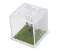 HAPINARY Caja De Acrílica para Arañas Estuche De Alimentación para Insectos Pequeños Contenedor Transparente para Cría