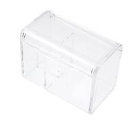 HAPINARY Caja De Almacenamiento De Huevos De Belleza Para Cosméticos Múltiples Rejillas Contenedor Para Hisopos De Algodón Para Organizar Esponjas De Maquillaje El Tocador