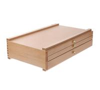 HAPINARY Caja de Almacenamiento para Herramientas de Pintura Diseño de Organizador Práctico para Acuarelas y Óleos Caja de Madera para Guardar Pinceles y Suministros Artísticos
