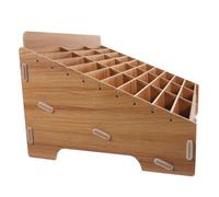 HAPINARY Caja de almacenamiento para teléfono móvil, 1 unidad, soporte para tarjetas de visita, cerradura de madera, soporte para mando a distancia, caja de almacenamiento de escritorio, caja de