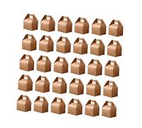 HAPINARY Caja De Papel Kraft Plegable 30 Pcs Pequeña Para Galletas Fácil De Guardar