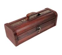 HAPINARY Caja de Vino de Madera Vintage para Botella, Caja Decorativa Portátil para Guardar Vino Tinto, Estuche Retro para Obsequio en Cumpleaños, Bodas y Celebraciones Obsequios