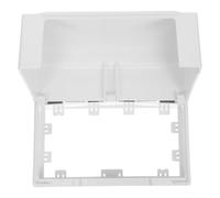 HAPINARY Caja eléctrica impermeable para enchufes dobles con diseño adhesivo y doble salida, cubierta para dispositivos eléctricos en espacios abiertos