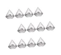 HAPINARY Caja Organizadora De Dulces De Plástico Transparente Forma De Diamante, Gran Tamaño, 12 Piezas, Para Bodas, Fiestas y Regalos Festivos