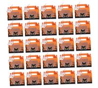 HAPINARY Cajas De Chocolate Para Halloween 25 Unidades Contenedores De Cartón Para Dulces Resistentes Para Halloween Cajas Para Bocadillos Diseño Creativo