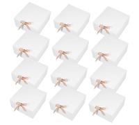 HAPINARY Cajas Decorativas para Bodas 12 Unidades con Tapa Tipo Concha para Cajas de Propuesta de Dama de Honor