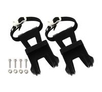 HAPINARY Calapiés de Bicicleta Negros Reemplazables Correas, Plástico y Metal, Accesorios para Montar en Bicicleta y Gimnasio, sin Rayar Zapatos ni Pies