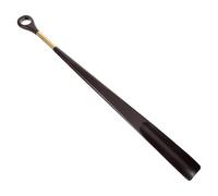 HAPINARY Calzador de madera negro con mango largo, superficie suave, adecuado para mujeres, personas mayores y uso en desplazamientos