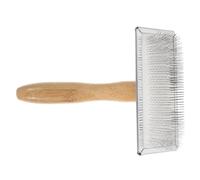 HAPINARY Cardadora de Fieltrar Manual Aguja, Cepillo para Cardar Lana de Hierro y Madera, Tamaño Grande Mango de Bambú, Herramienta Portátil para Fieltro y Manualidades, Uso en Mascotas