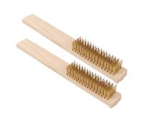 HAPINARY Cepillo de Limpieza de Alambre de Cobre 2 Piezas para Detalles de Automóviles Herramienta para Mantenimiento de Talleres y Barbacoa Tamaño Compacto Resistente y Ergonómico