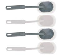HAPINARY Cepillo de Limpieza y 4 Cabezales Desmontables Mango Largo para Baño Material PP y Estropajo Limpieza sin Rincones Adecuado para Bañera y Pared en Baño
