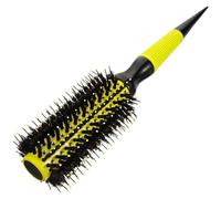HAPINARY Cepillo de Pelo para Peinar con Mango de Madera y Cerdas Suaves, Rodillo Redondo de Aluminio, Antideslizante, Ideal para Cabello Rizado en el Hogar y Viaje