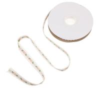 HAPINARY Cinta para Envolver Regalos Bordado Floral, Cinta Decorativa white de Encaje de 10 MM para Manualidades y Decoración de Eventos