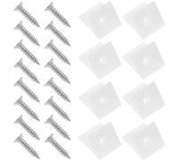 HAPINARY Clips de Ángulo para Respaldo de Estante de Armario 45 Grados Tornillos Autorroscantes, Plástico y Acero Inoxidable, Fácil Instalación y Fijación Segura, 50 Juegos