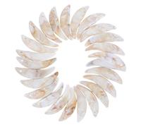 HAPINARY Colgantes de Plástico Forma de Dientes Salvajes 25 Piezas 40x10 Mm para Hacer Pendientes y Dijes de Collar DIY Accesorios para Joyería de Artesanía y Fiesta Halloween