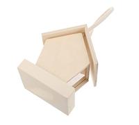 HAPINARY Comedero Automático para Pájaros de Jardín con Diseño y Madera Alimentador para Patio Resistente Dispensador de Alimento Transparente Fácil de Rellenar para Observar Aves