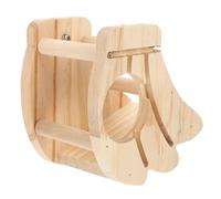 HAPINARY Comedero De Madera para Conejos y Roedores Alimentador Forma De Fruta Soporte Práctico para Jaula De Mascotas para Heno y Alfalfa