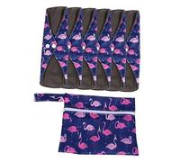 HAPINARY Compresas Sanitarias Lavables Reutilizables 7 Piezas Con Bolsa Funcionales Cierre a Presión Para Uso Diario, Viajes y Actividades Al Aire Libre Salud Femenina Ecológica Cómodas