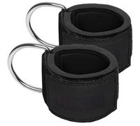 HAPINARY Correa Tobillo Profesional de Neopreno Negro Sistema de Cierre Rápido y Anillos para Entrenamiento de Abductores de Cadera y Estiramiento de Piernas 2 Piezas