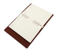 HAPINARY Cuaderno de Notas A5 Hojas Sueltas para Planificación y Trabajo Personal, Diseño Elegante en Pu Negro, Adecuado para Oficina y Escritura Creativa