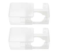 HAPINARY Cubierta Antibloqueo para Pomos de Puertas 2 Piezas Protección Infantil Segura Material ABS Resistente Diseño Compacto para Puertas de Hogar Evita Que Se Queden Encerrados