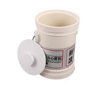 HAPINARY Cubo de Recogida de Residuos Líquidos de Laboratorio, Cubo de Residuos Ácidos y Bases, Boca Ancha, 1l, PP, Beige, Vertido Seguro y Tapa Hermética para Gestión Varios Estilos