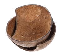 HAPINARY Cueva para Reptiles y Mascotas Pequeñas, Refugio Natural De Cáscara De Fruta Tropical, 2 Piezas, Escondite Oscuro para Gecko Leopardo, Reptiles y Serpientes, Decoración para Terrario