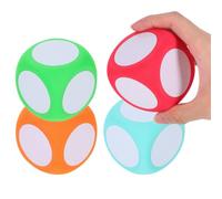 HAPINARY Dados de Espuma Borrables en Blanco de 6 Cm para Actividades Educativas, Pack de 4 Unidades con Superficie Fácil de Borrar y Diseño Ergonómico para Aula y Formación