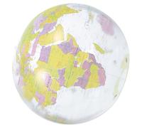 HAPINARY de Playa Inflable Transparente Globo Terráqueo Hinchable de PVC Resistente al para Piscina Playa y Aprendizaje Geografía para Adultos
