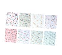 HAPINARY de Tela de Algodón Estampada Colores Variados 8 Piezas para Coser Adecuado para Proyectos Manuales Infantiles y Bricolaje