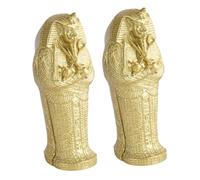 HAPINARY Decoración Momia Egipcia 2 Piezas Adorno De Resina Colorido Figuras Artesanales para Escritorio y Hogar Estilo Antiguo Egipto Accesorios Decorativos para Interiores y Oficinas
