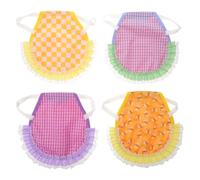 HAPINARY Delantal Protector para Gallinas 4 Piezas Talla 5 6 18 19, Arnés Elástico Ajustable para Aves de Corral, Silla de Montar de Pollo para Exteriores, Chaleco Resistente